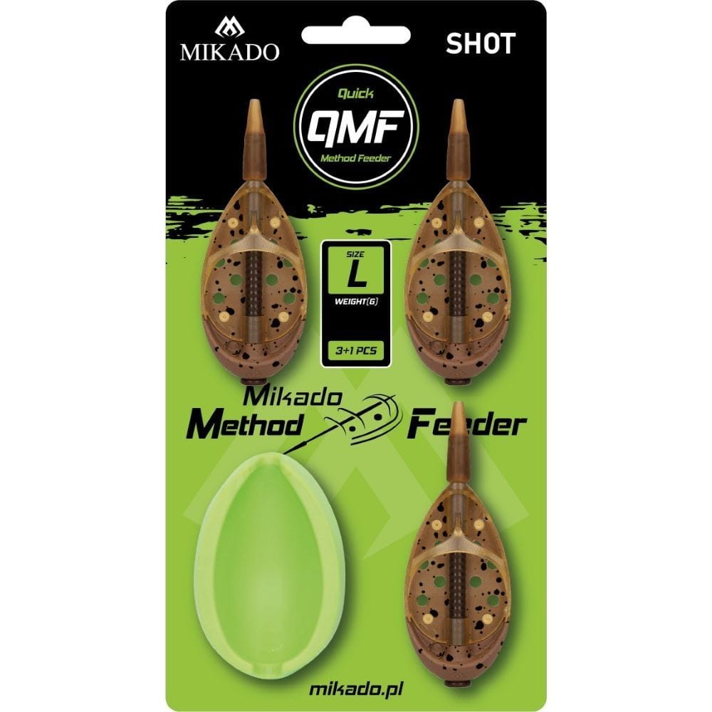 Mikado komplet Method Feeder Shot Q.M.F. - Large - 3x40g + foremka
