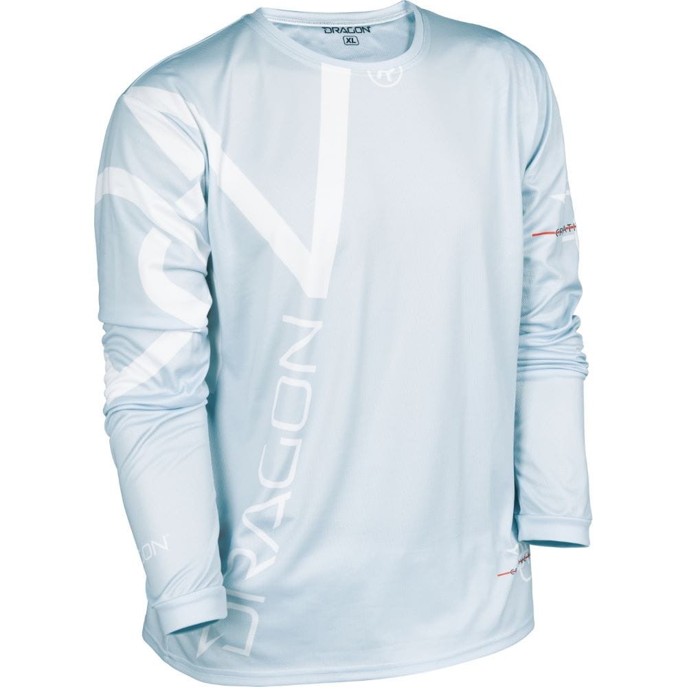 Dragon koszulka zawodnicza Dragon DGN - biało-szara - M