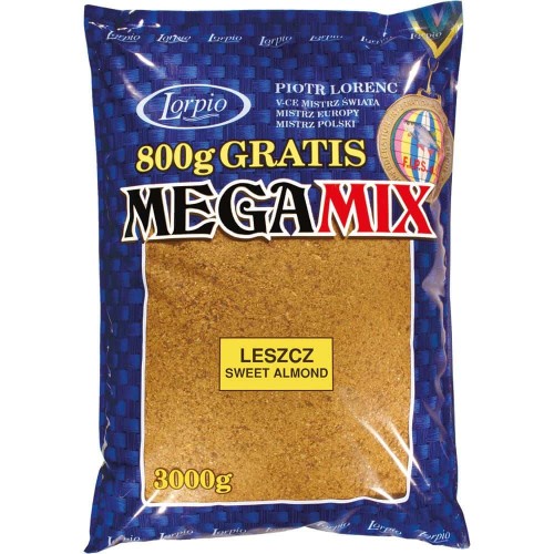 Lorpio zanęta Mega Mix 3kg - Leszcz Sweet Almond - wędkarskie centrum krokodyl.jpg