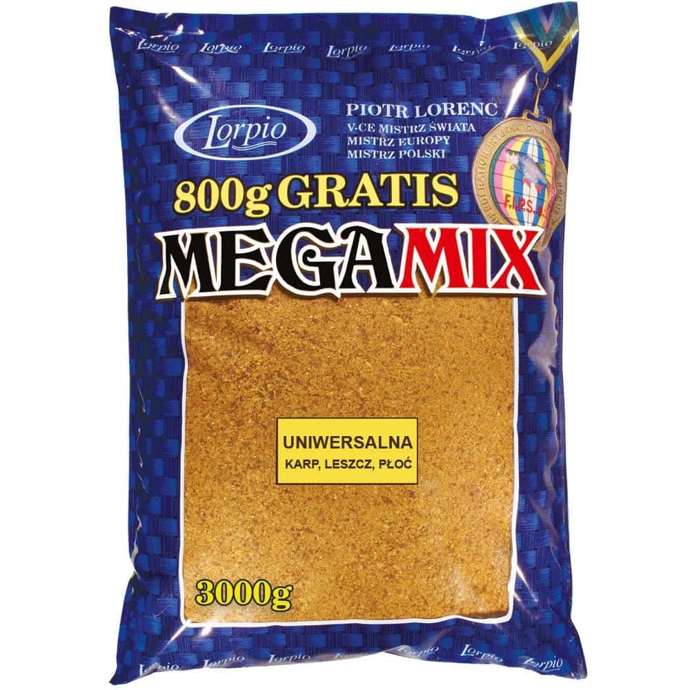 Lorpio zanęta Mega Mix 3kg - Uniwersalna - karp, leszcz, płoć