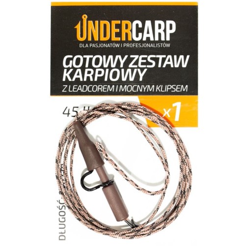Undercarp zestaw karpiowy z leadcorem i mocnym klipsem - wędkarskie centrum krokodyl.jpg