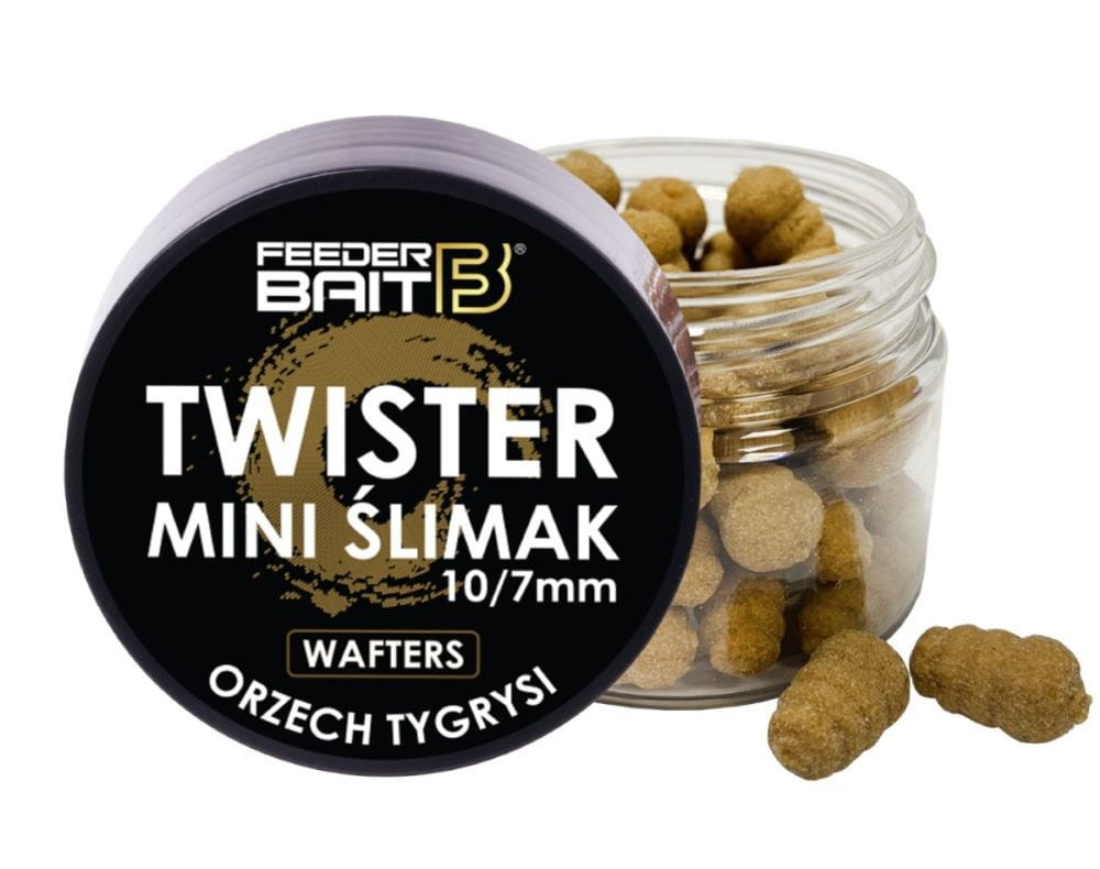 Feeder Bait waftersy Mini Ślimak Twister 11mm - Orzech Tygrysi