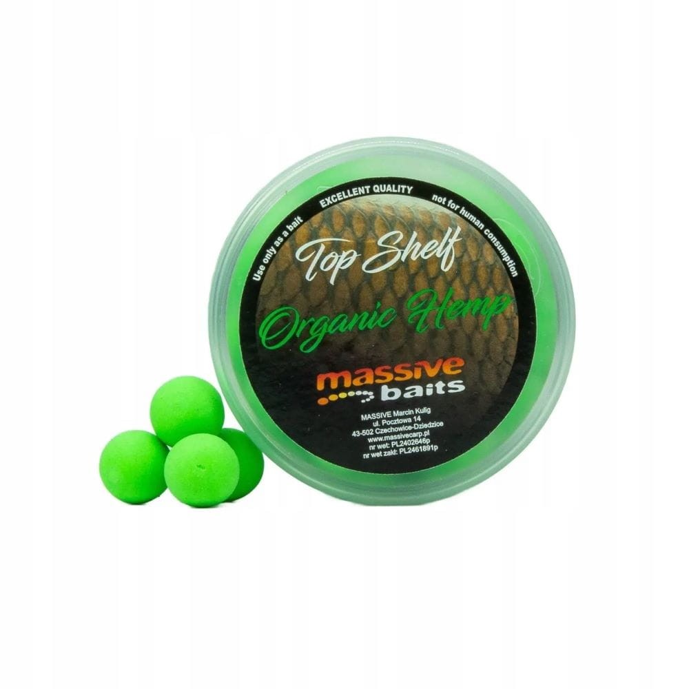 Massive Baits kulki proteinowe pop up Top Shelf - Organic Hemp 200ml - 14mm