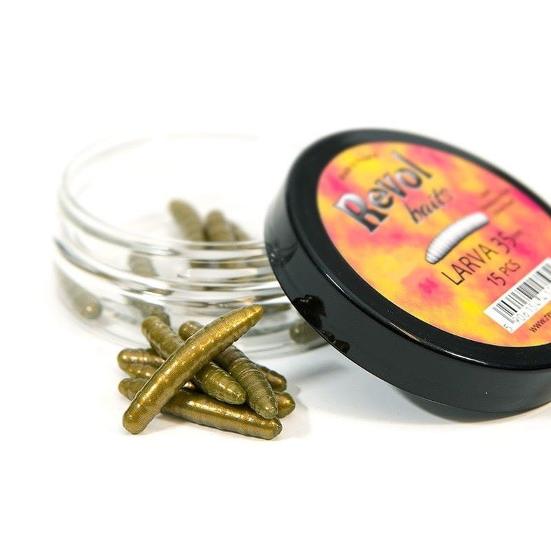Revol Baits przynęta Larva 35mm - Oliwkowa Perła - aromat krewetkowy - 1szt. - rękodzieło