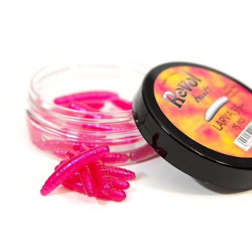 Revol Baits przynęta Larva 35mm - Różowa Perła - aromat krewetkowy - 1szt. - rękodzieło - wędkarskie centrum krokodyl.jpg