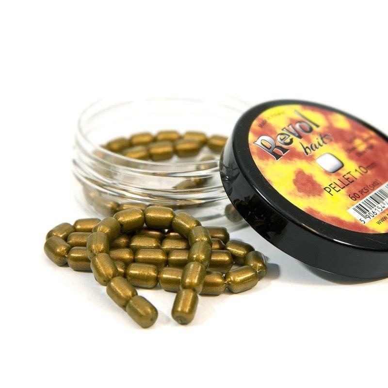 Revol Baits przynęta Pellet 12x10mm - Oliwkowa Perła - aromat krewetkowy - 1szt. - rękodzieło