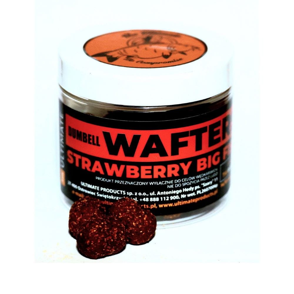 Ultimate dumbellsy Wafters  80g - 14/18mm - Strawberry Big Fish