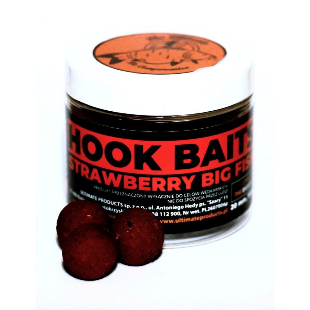 Ultimate kulki Hook Baits 80g - 20mm - Strawberry Big Fish