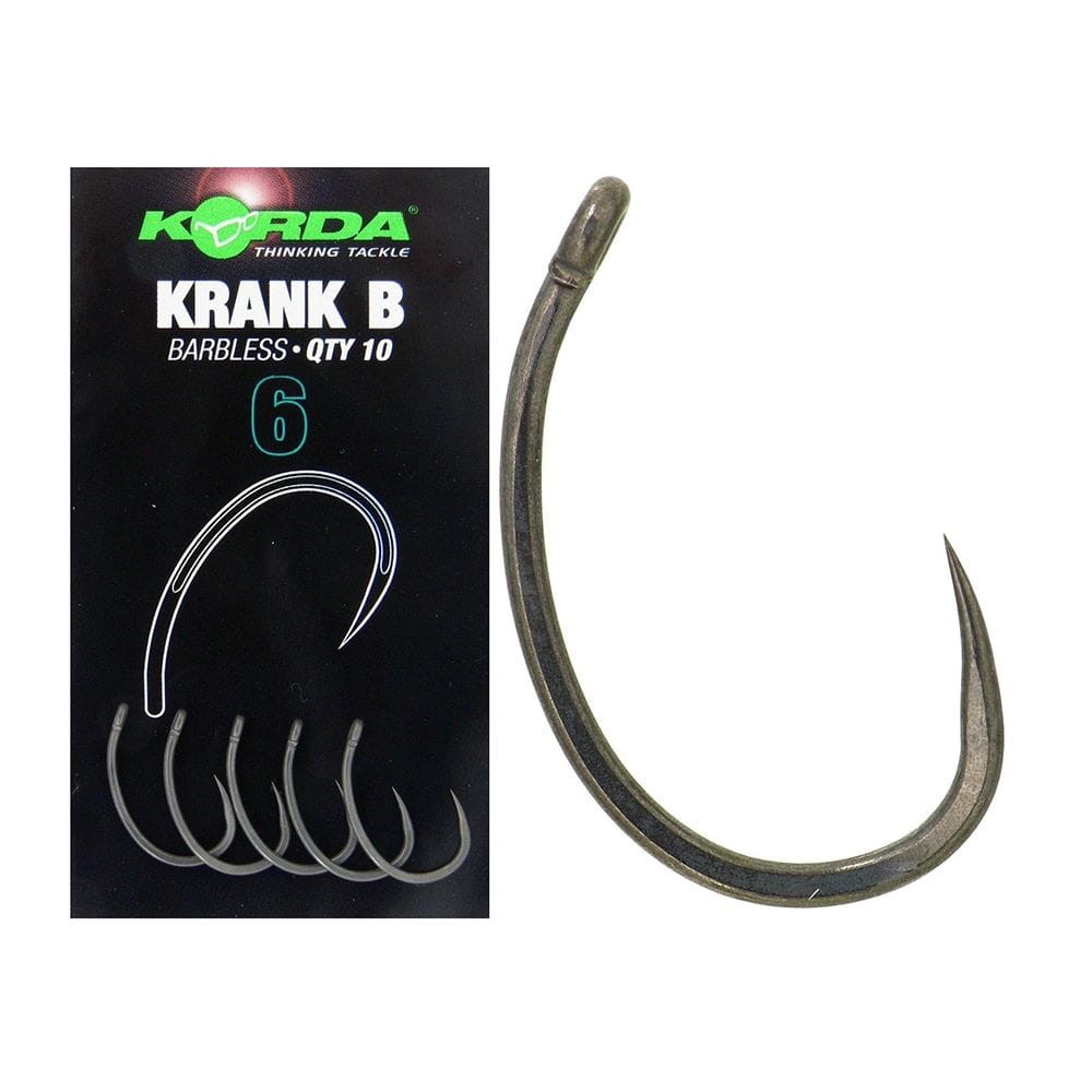 Korda haczyki bezzadziorowe Krank Barbless - #8 - 10szt.