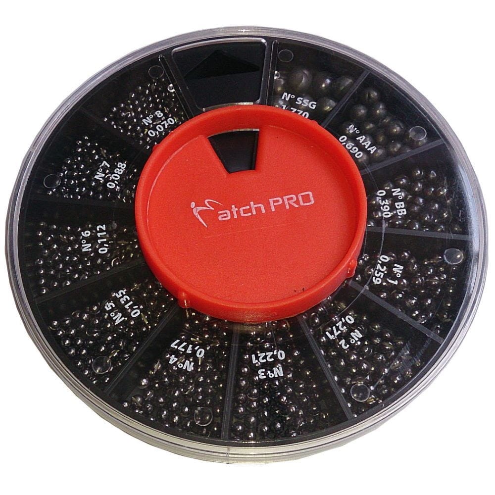 MatchPro zestaw śrucin wędkarskich 8-SSG Soft - 0,070-1,770g