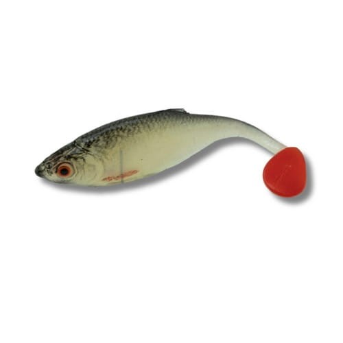 FishB przynęta Wzdręga - 10cm - W10-2 - Naturalny/Czerwony Ogon - rękodzieło