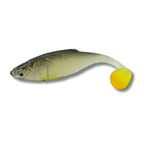 FishB przynęta Wzdręga - 10cm - W10-4 - Naturalny/Seledynowy Ogon - rękodzieło