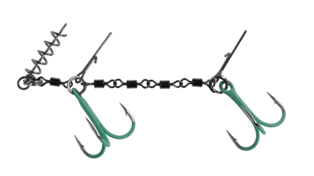 Mikado dozbrojka z krętlików Jaws Double Evo Stinger Fluo - 1/0 - 25kg