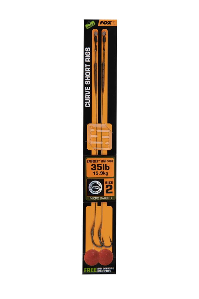 Fox przypony EDGES Curve Short Rigs 2szt. - #2/35lb