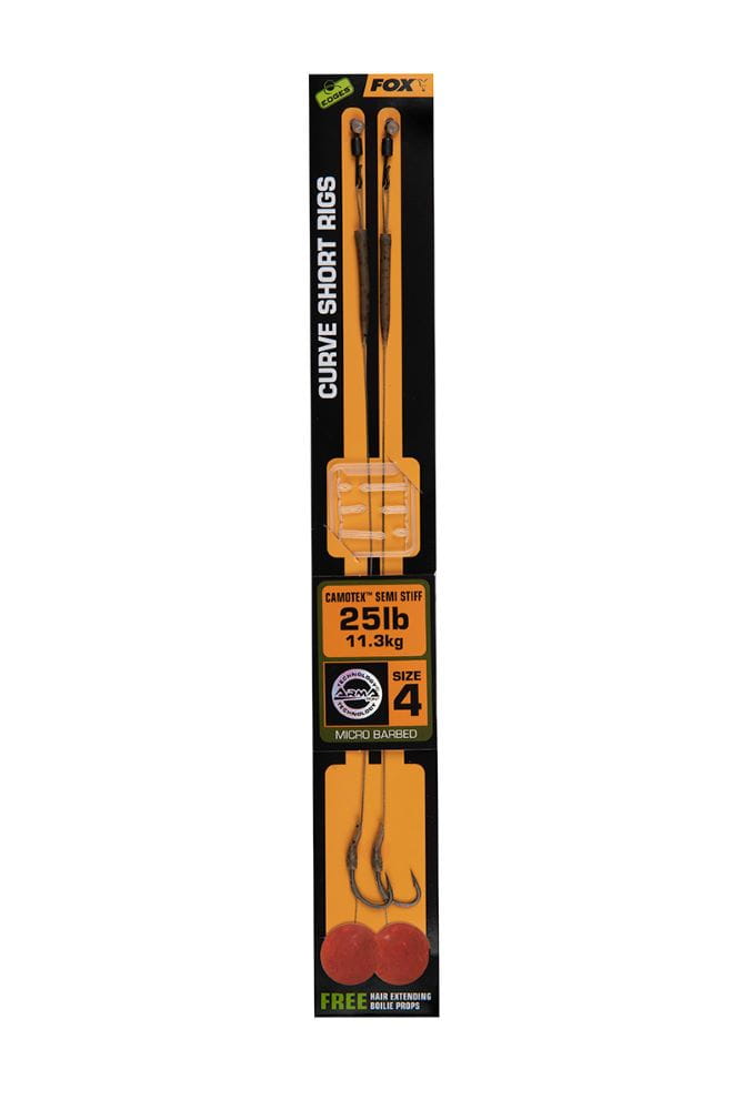 Fox przypony EDGES Curve Short Rigs 2szt. - #4/25lb