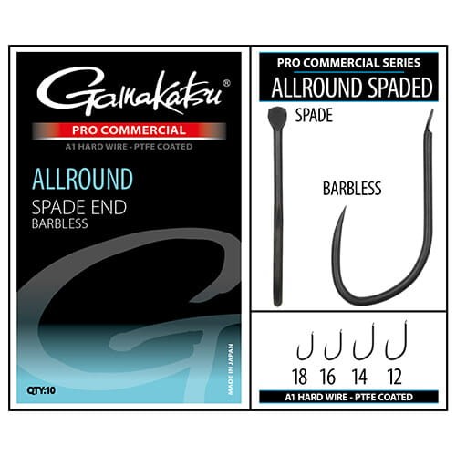 Gamakatsu haczyki Pro-C Allround Barbless - łopatka - #16 - 10szt.