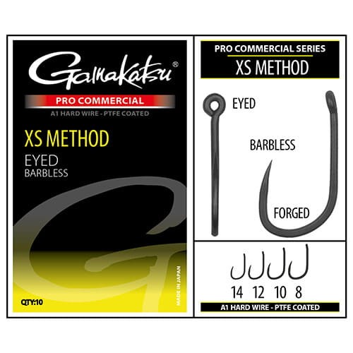 Gamakatsu haczyki Pro-C XS Method A1 barbless - oczko - #10 - 10szt.