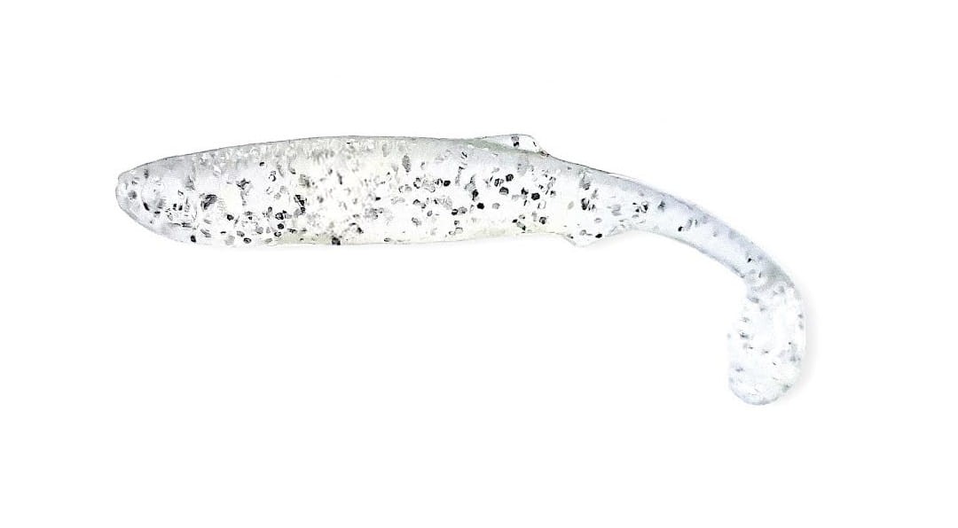 FishB przynęta Slim 7cm - Przezroczysty z brokatem - rękodzieło