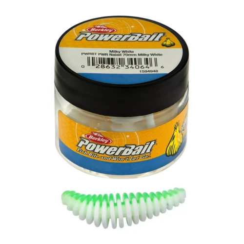 Berkley przynęta Powerbait Power Pupa  - 3,5cm - 10szt. - Spring Green White wedkarski sklep krokodyl.jpg