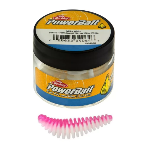 Berkley przynęta Powerbait Power Pupa  - 3,5cm - 10szt. - Pink White wedkarski sklep krokodyl.jpg