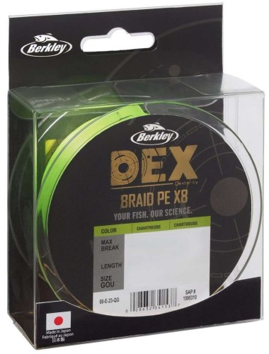Berkley plecionka DEX X8 0.08mm 150m Chartreuse wedkarski sklep krokodyl.jpg