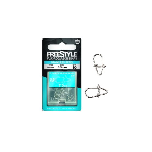 Spro agrafka fluorocarbon snap  3.5mm 10mm 10 sztuk wedkarski sklep krokodyl.jpg