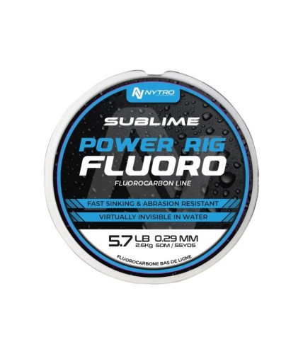 Nytro żyłka Sublime Power Rig Fluoro 50 m 0.13mm 1,4kg wedkarski sklep krokodyl.jpg