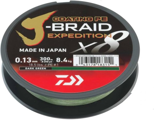 Daiwa plecionka J-BRAID Expedition X8 0.24mm 300m Dark Green wedkarski sklep krokodyl.jpg