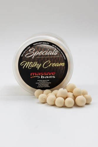 Massive Baits kulki pływające special Milky Cream 18mm 200ml  Pop up wedkarski sklep krokodyl.jpg