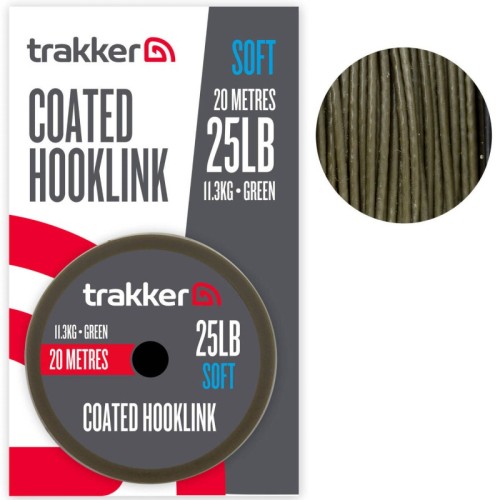 Trakker plecionka przyponowa SOFT COATED HOOKLINK 25lb 11.3kg 20m wedkarski sklep krokodyl.jpg