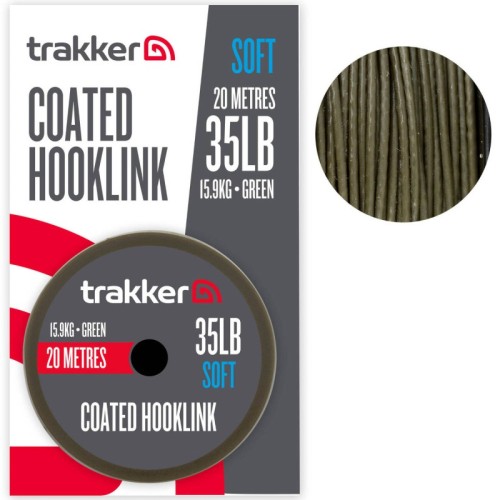 Trakker plecionka przyponowa SOFT COATED HOOKLINK 35lb 15.9kg 20m wedkarski sklep krokodyl.jpg