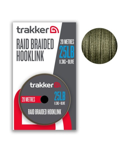 Trakker plecionka przyponowa BRAIDED HOOKLINK 25lb 11.3kg 20m wedkarski sklep krokodyl.jpg