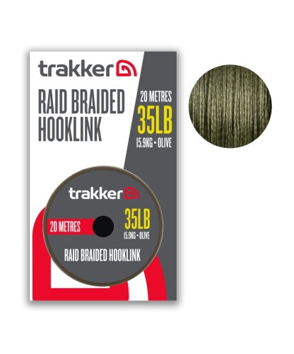 Trakker plecionka przyponowa BRAIDED HOOKLINK 35lb 15.9kg 20m wedkarski sklep krokodyl.jpg